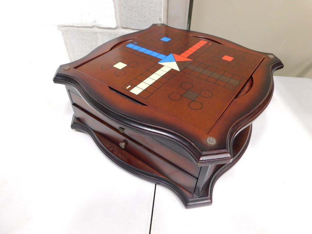 New Wooden Multi game Board / Box with pieces, boards, etc. (1 of 6)