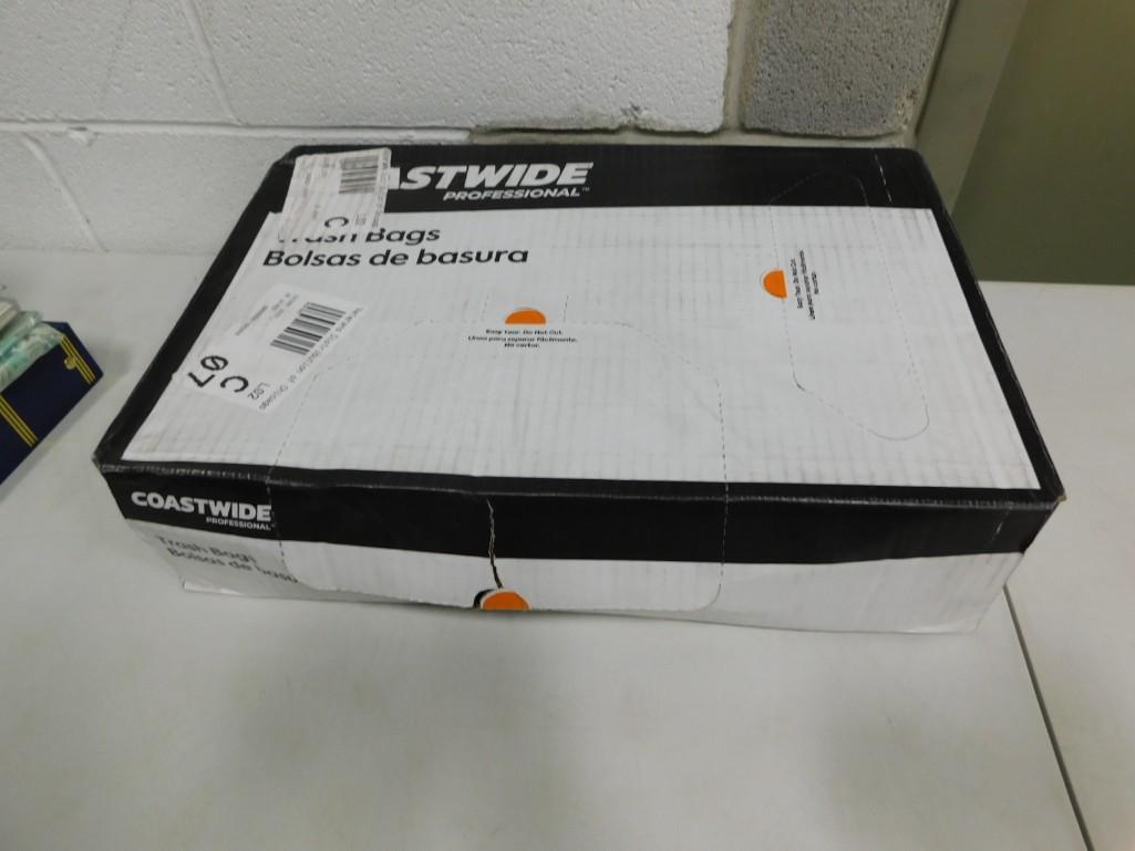 Case of Trash / Garbage Bags - High Density: Case of Trash / Garbage Bags - High Density - 38" x 60" 14 micron 60 gallon bags