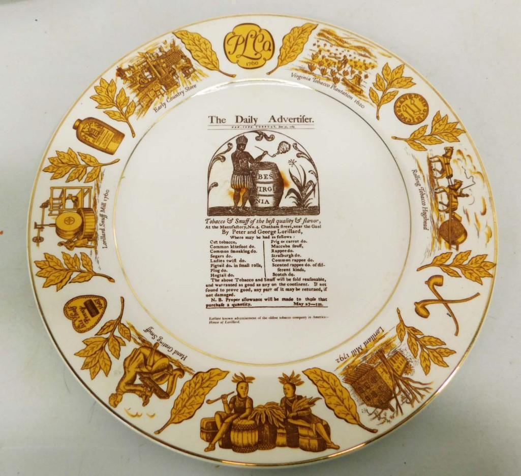 1954 Lorillard Tobacco Plate by Salem China Limited Edition Lorillard Night of the Stars Chicago 195 (1 of 4)