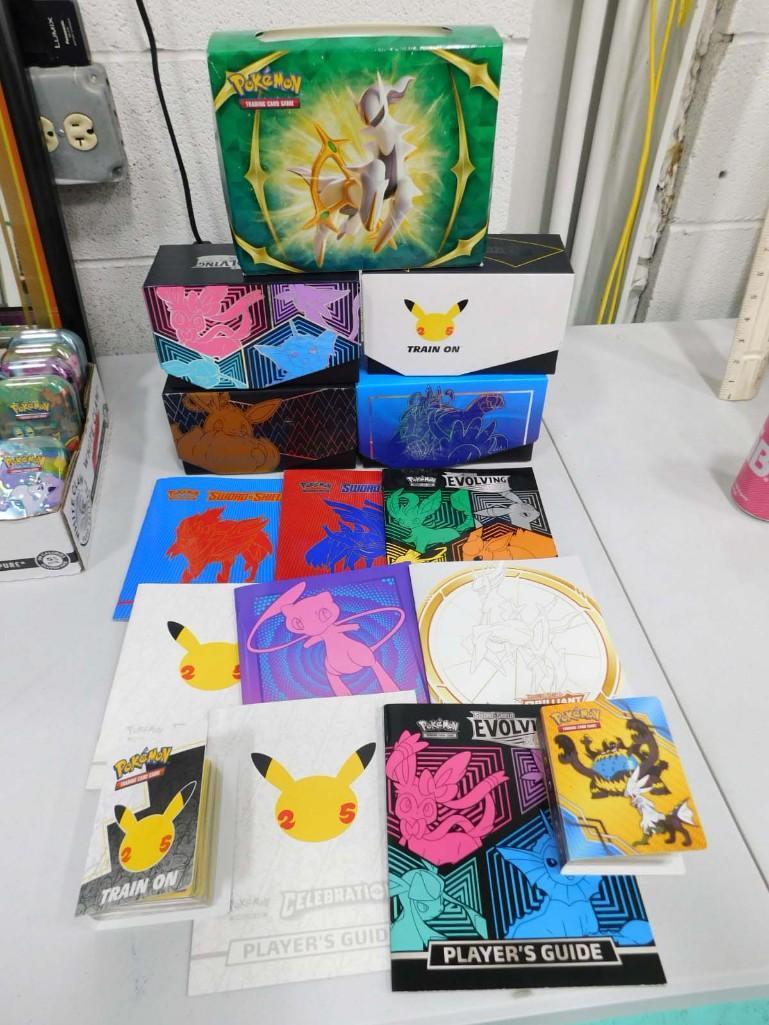 Pokemon Lot incl Player's Guides, 2 Small Binders of Cards, Empty Boxes (1 of 9)