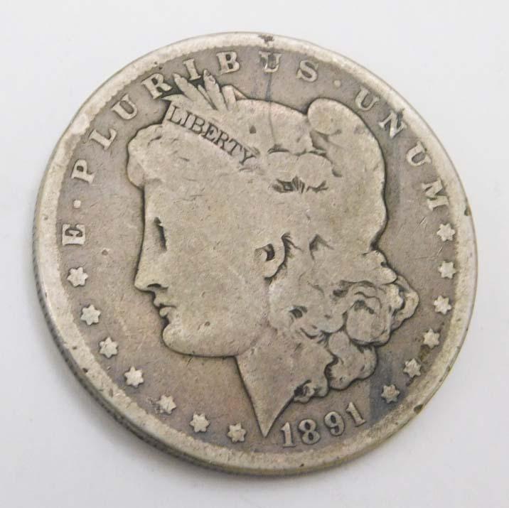 1891-O Morgan Dollar 90% Silver (1 of 2)