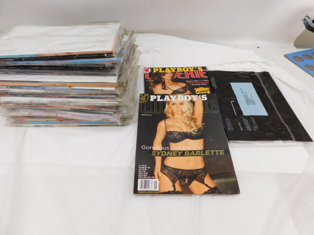 Lot of 20 plus Playboy Magazines and supplemental issues: Lot of 20 plus Playboy Magazines and supplemental issues - Most are in the original mailing plastic bags. They are mostly 2011-2015 assorted months