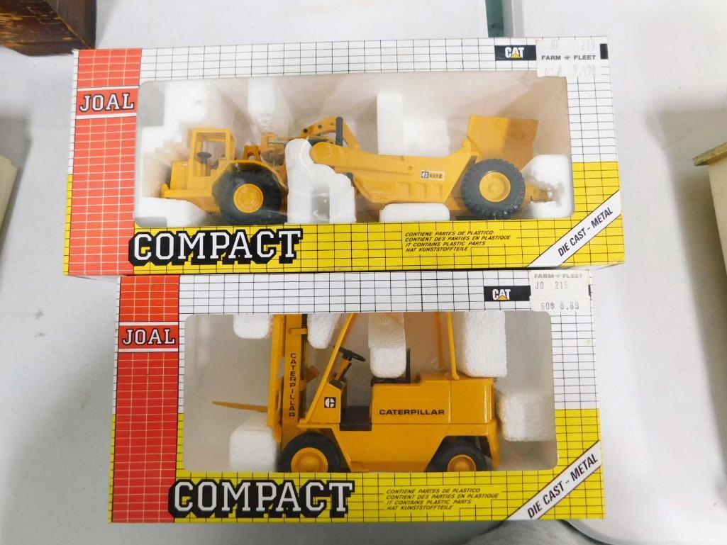 2 Joal Die Cast Toys incl Caterpillar Fork Lift and Caterpillar 631D Scraper Tractor (1 of 3)