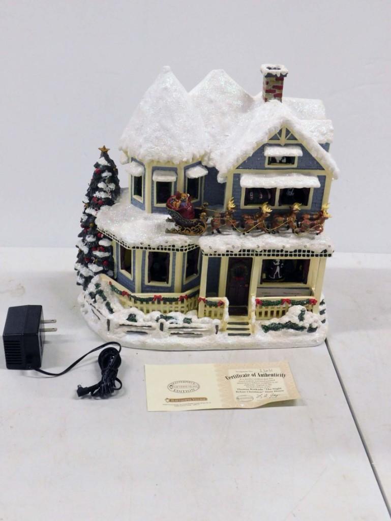 Hawthorne Village Thomas Kinkade The Night Before Christmas Story House: Hawthorne Village Thomas Kinkade The Night Before Christmas Story House