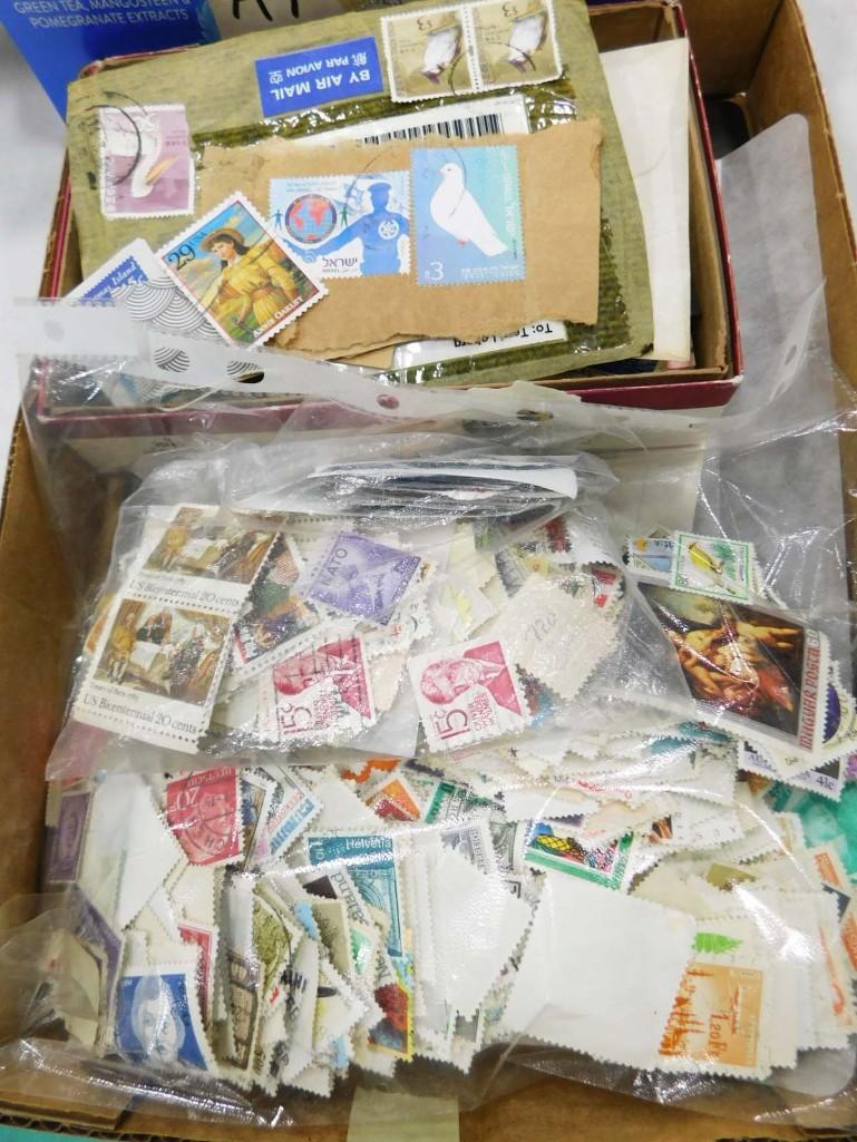 Lot of Stamps and Ephemera: Lot of Stamps and Ephemera . Stamps are mostly cancelled