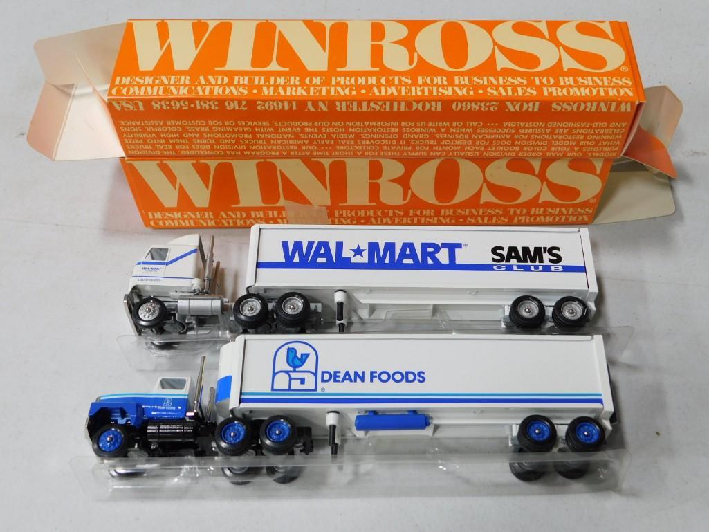 2 Winross Die Cast Model Trucks incl Walmart and Dean Foods 1:64 Scale (1 of 2)
