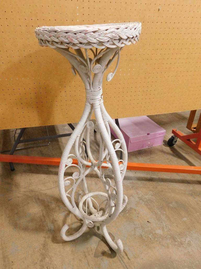Wicker Plant stand - roughly 40" tall: Wicker Plant stand - roughly 40" tall