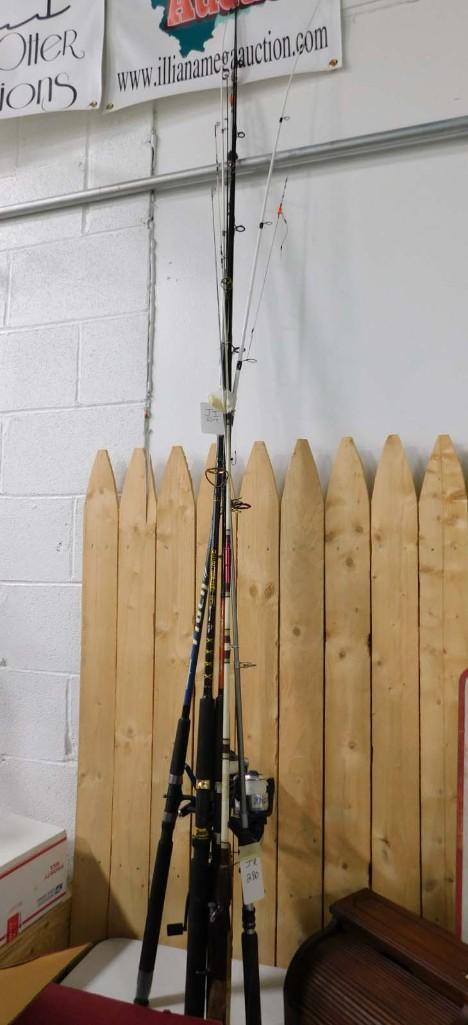 Fishing Rods, Some with Reels: Fishing Rods, Some with Reels