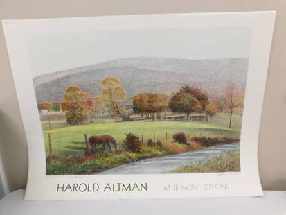 Harold Altman "Listed Artist" Artist Proof Lithograph Pencil Signed: Harold Altman "Listed Artist" Artist Proof Lithograph Pencil Signed 30"x22"