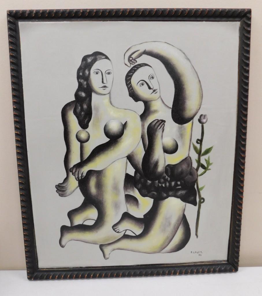 Fernand Leger "Listed French Artist" Original Works on Canvas , Signed (1 of 2)