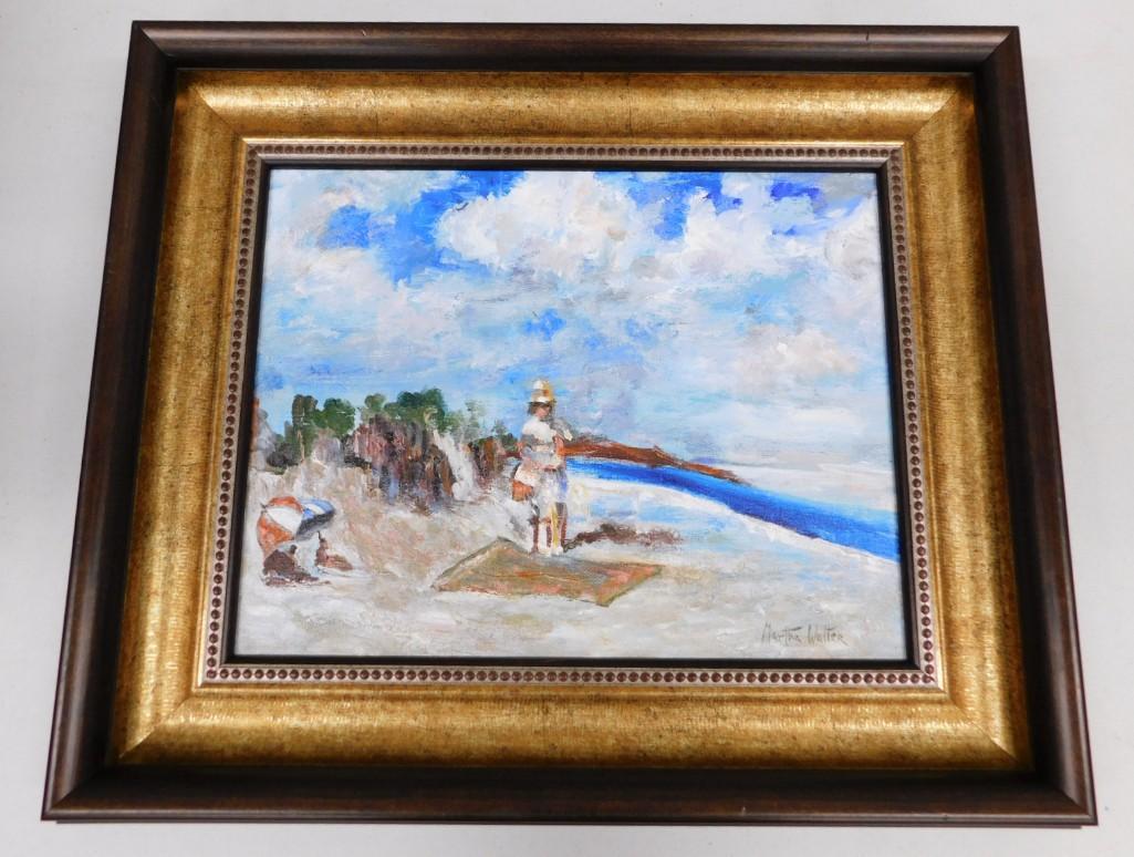 Attributed to Martha Walter Listed American Artist 1875-1976 Oil on Canvas Signed (1 of 5)