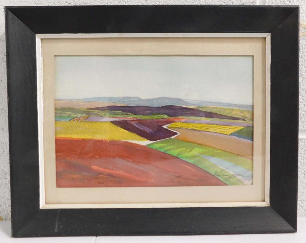 William Zorach Listed Lithuanian / American Artist (1887-1966) Original Watercolor on Cream Arche's: William Zorach Listed Lithuanian / American Artist (1887-1966) Original Watercolor on Cream Arche's Paper. Signed Lower Right. Measures roughly 11.5" x 14.5" outside and inside roughly 10.5" x 7"