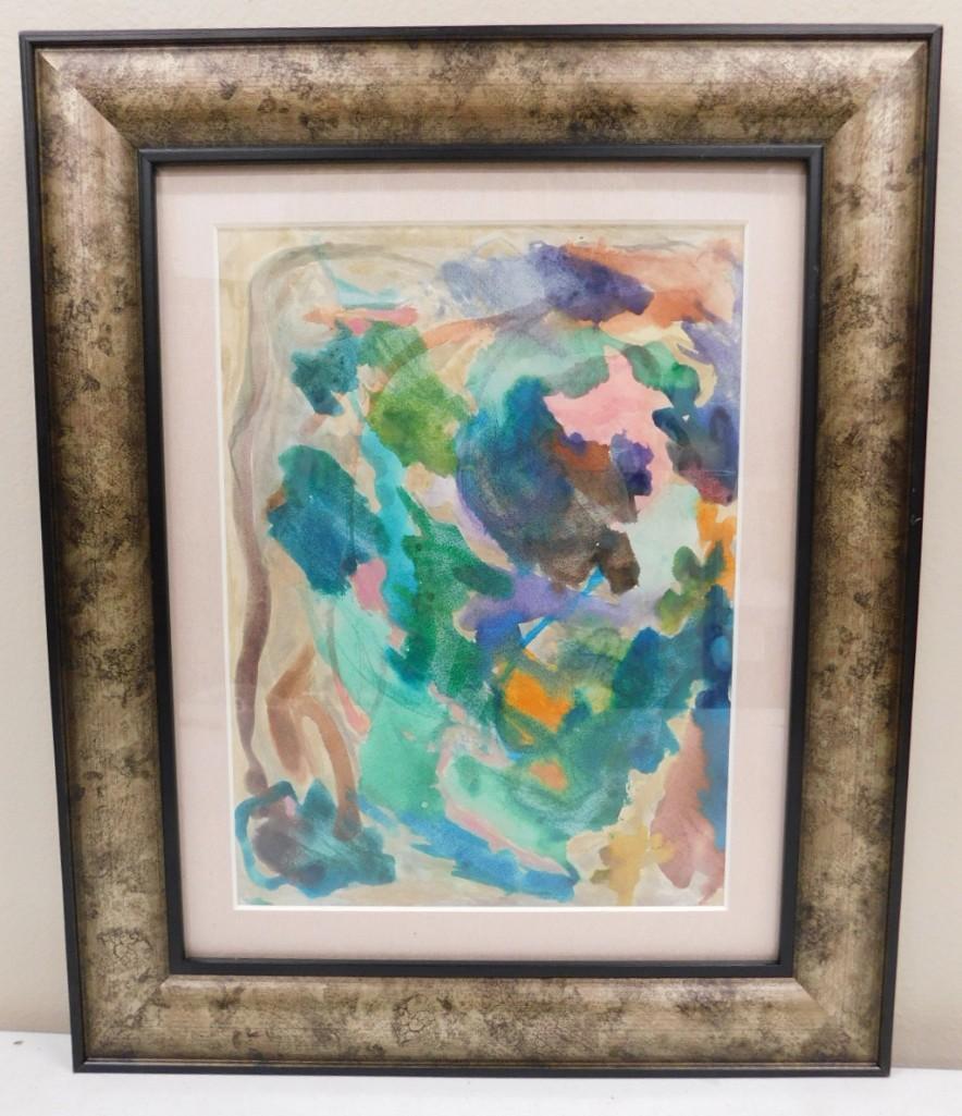 Attributed to Dan Christensen Listed American Artist 1942-2007 Abstract Expressionist (1 of 4)