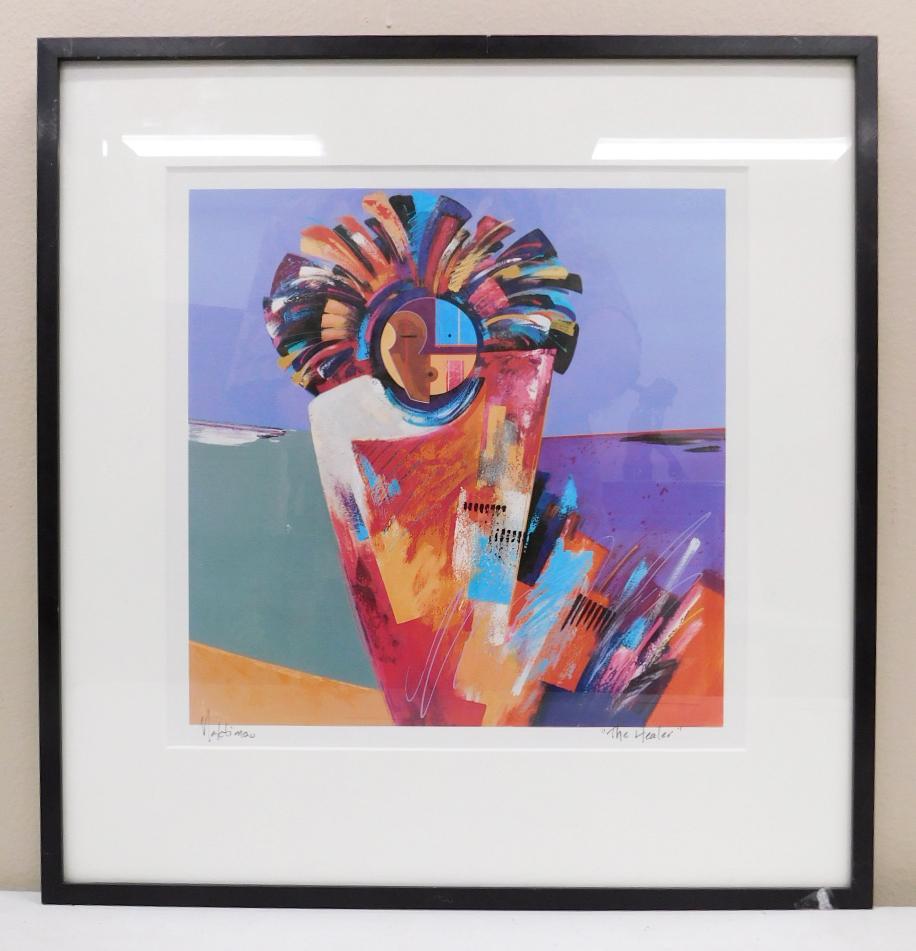 Joe Maktina Santa Fe/ Pueblo Painter Original Lithograph (1 of 6)