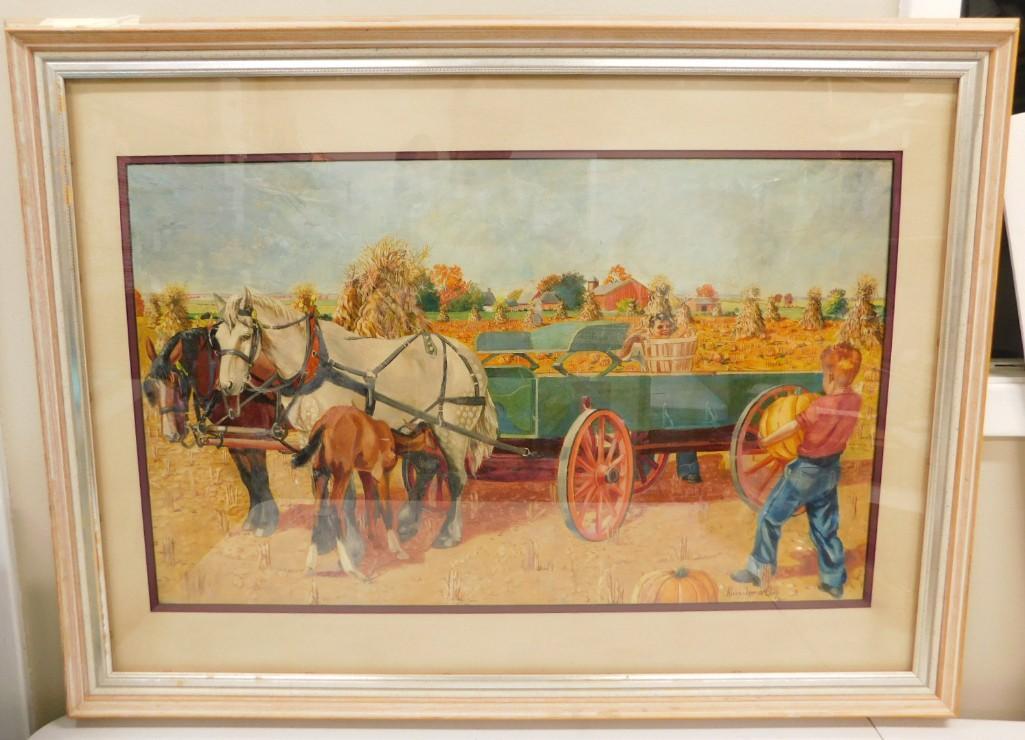 Attributed to Alexander Oscar Levy Listed American Artist 1881-1947 Original Oil Composition (1 of 5)