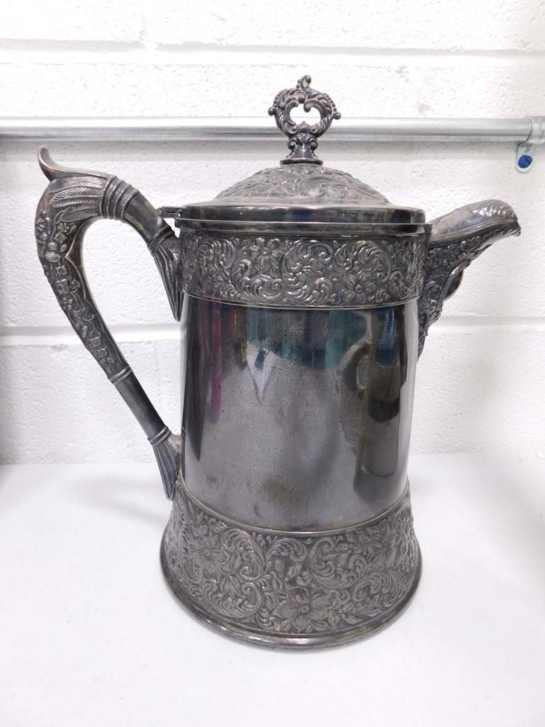 Antique Silver Plated Coffee Pot (1 of 6)