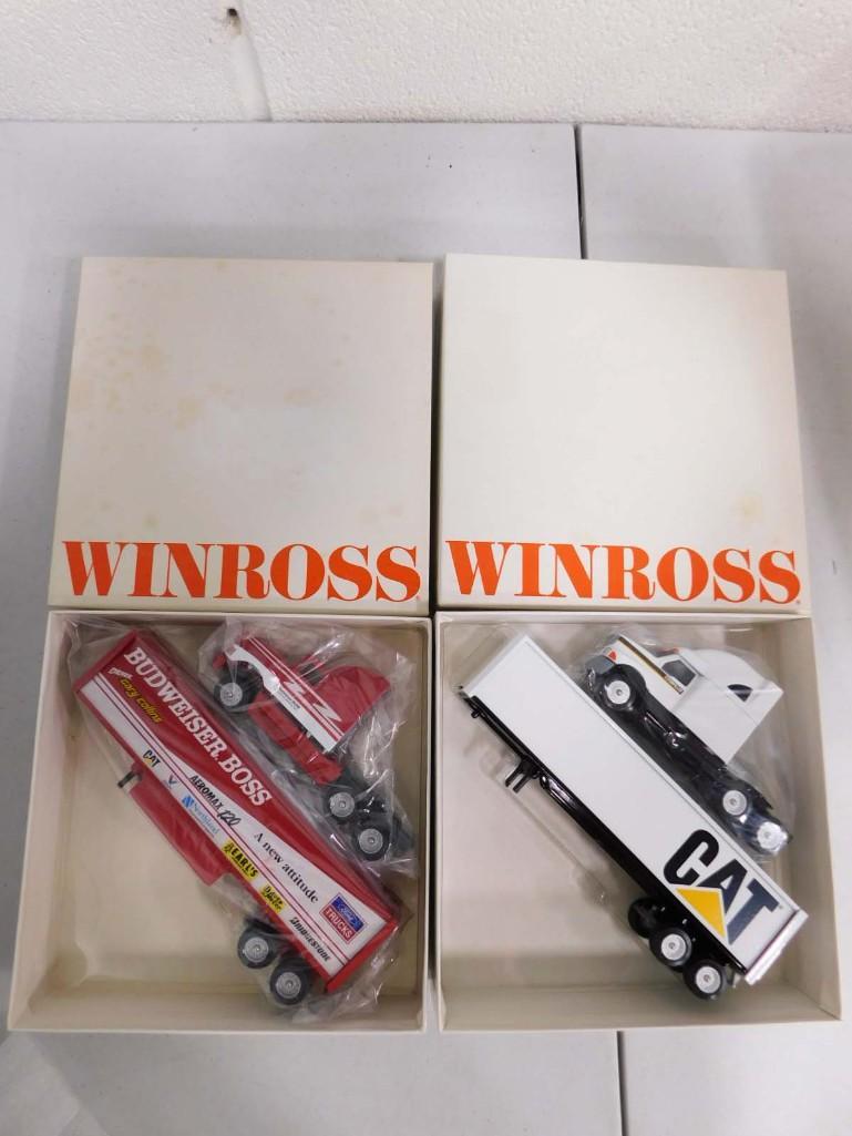 2 Winross Die Cast Model Trucks incl Budweiser Boss and Cat 1:64 Scale (1 of 3)