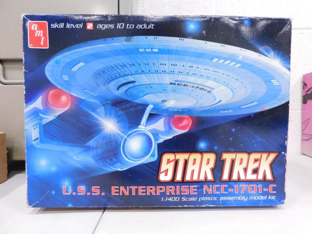 AMT Star Trek USS Enterprise NCC-1701-C 1:1400 Scale Plastic Assembly Model Kit: AMT Star Trek USS Enterprise NCC-1701-C 1:1400 Scale Plastic Assembly Model Kit . Includes everything that you see.