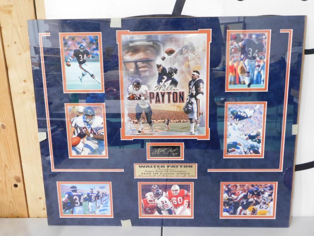 Walter Payton Limited Edition NFL HOF 13/500 Plaque Unframed (1 of 6)