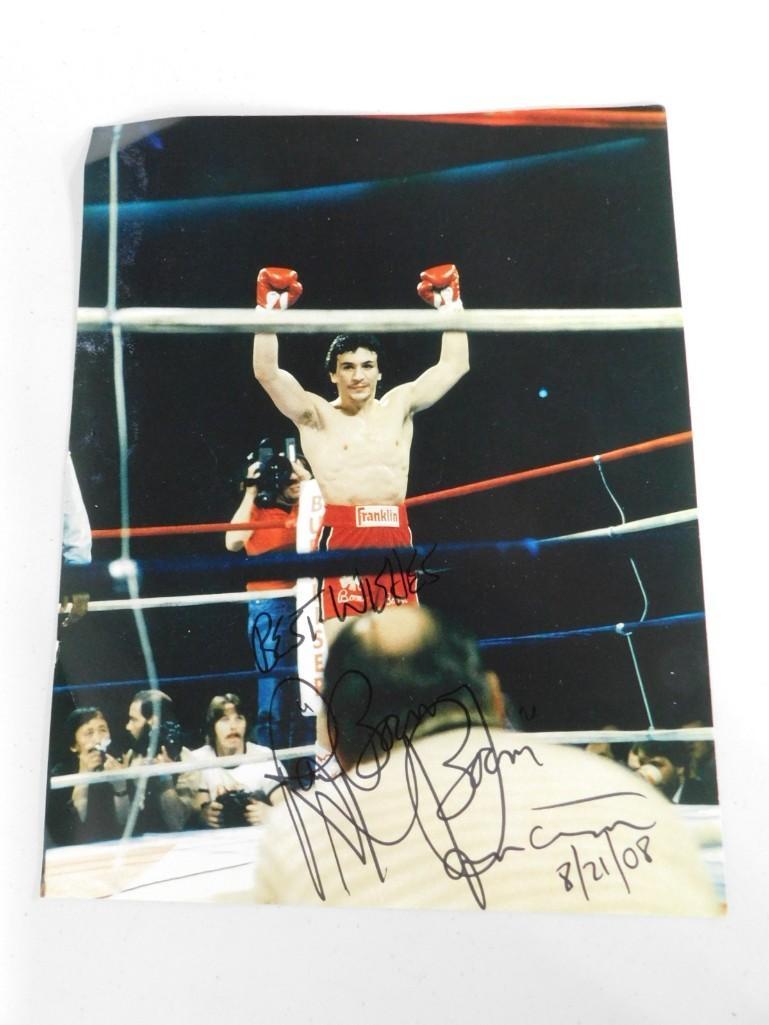 Signed Ray Mancini Boom Boom Photograph NO COA: Signed Ray Mancini Boom Boom Photograph NO COA . Measures approx 12"x9.5"