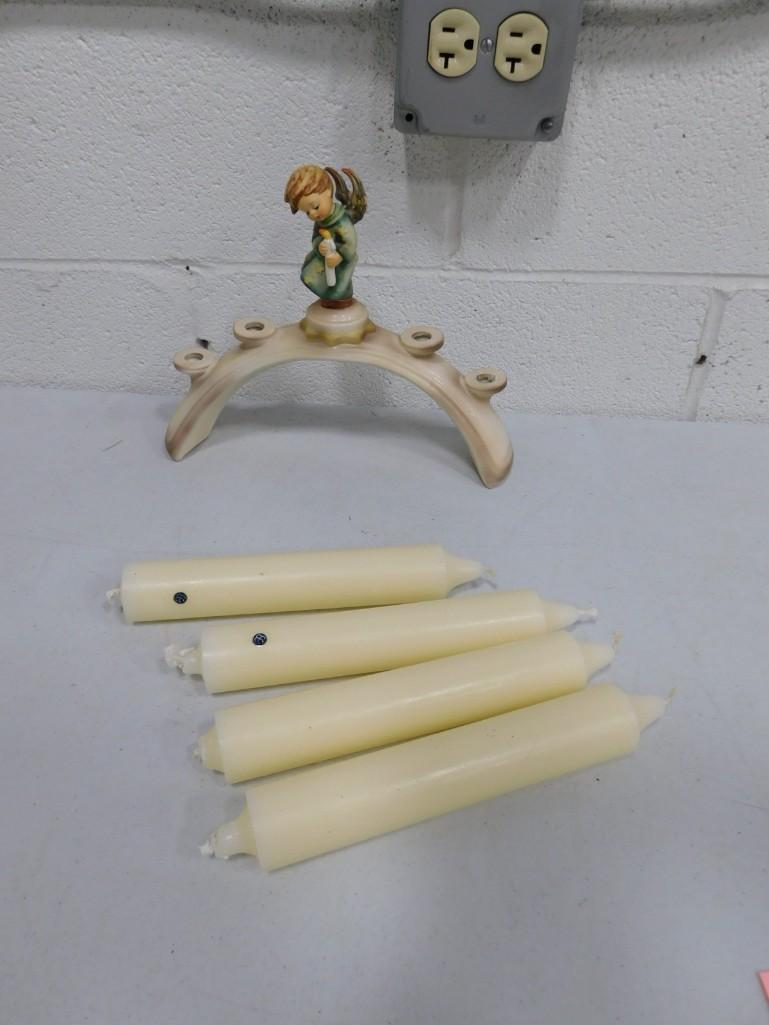 Goebel Hummel Angel Lights TMK 6 Approx 8.5" tall and 10" Wide: Goebel Hummel Angel Lights TMK 6 Approx 8.5" tall and 10" Wide . Comes with 4 candles