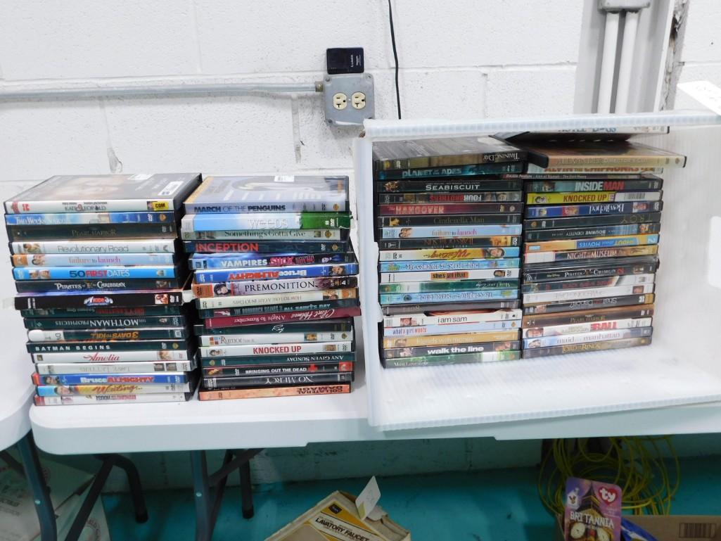 Large Lot of DVDs incl Weeds Season 1, Spongebob, Walk the Line, Lord of the Rings, Pearl Harbor, et (1 of 4)