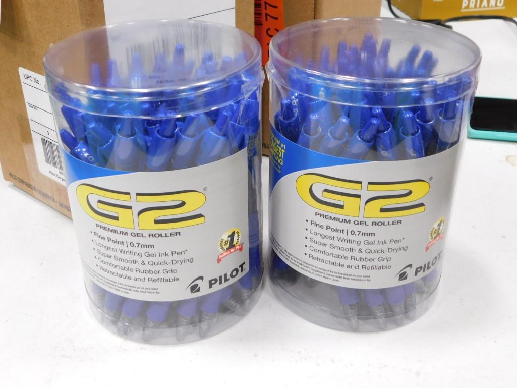2 New Packs of Pilot G2 Premium Gel Roller Pens: 2 New Packs of Pilot G2 Premium Gel Roller Pens . 36 pens in each pack for a total of 72 pens