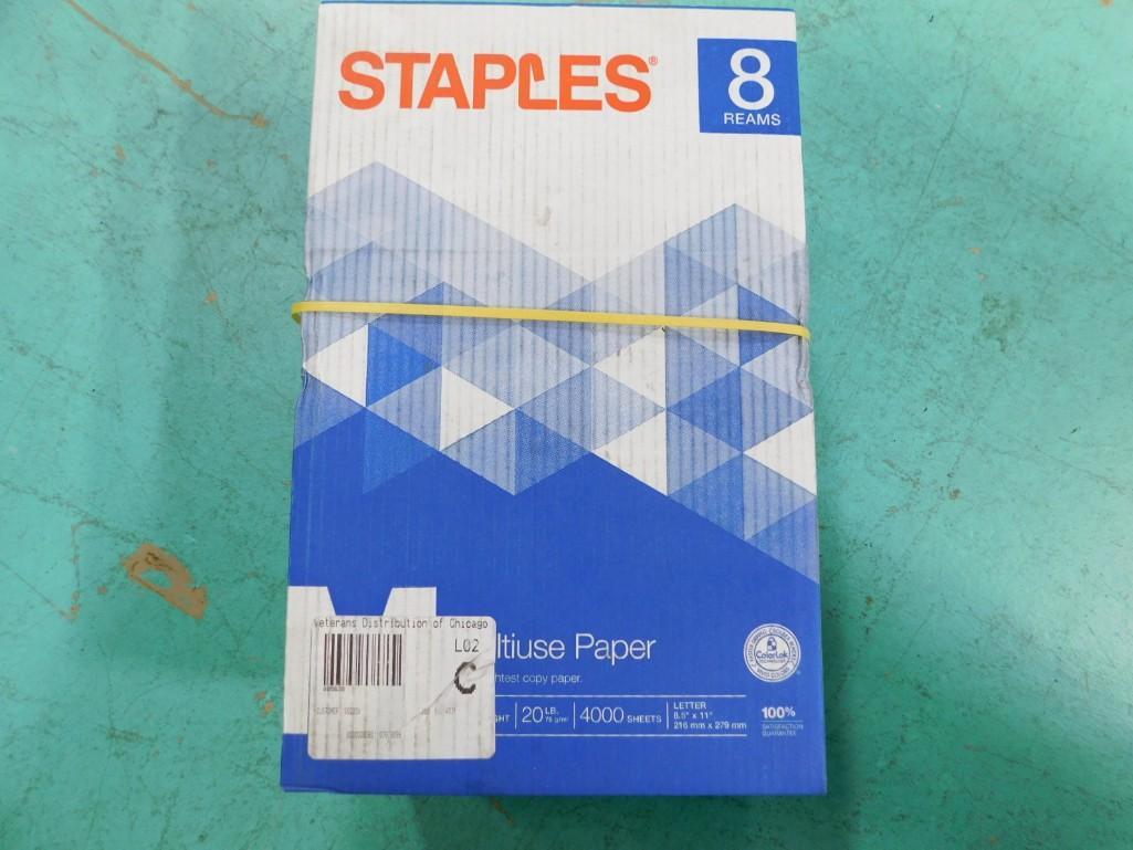 Case of 8 Reams of Copy Paper 4000 Sheets (0323) on Jul 11, 2022