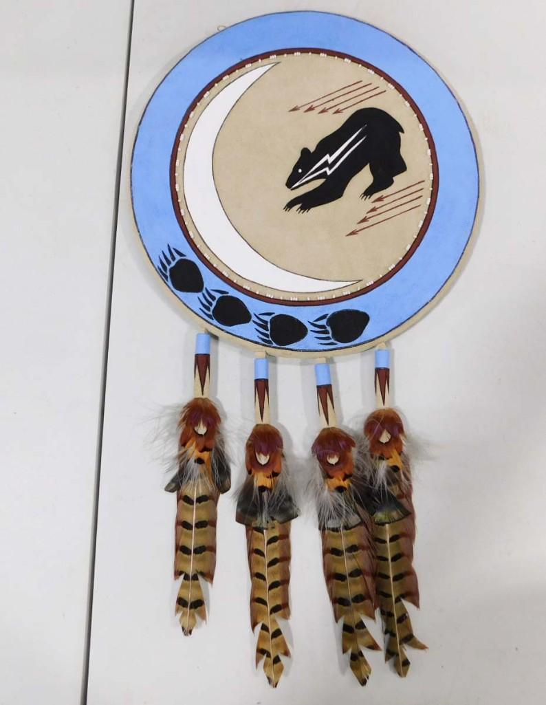 Awakening by Barbara Kowalik "Gnuska"  Leather Wall Hanging Southwest Decor (1 of 4)