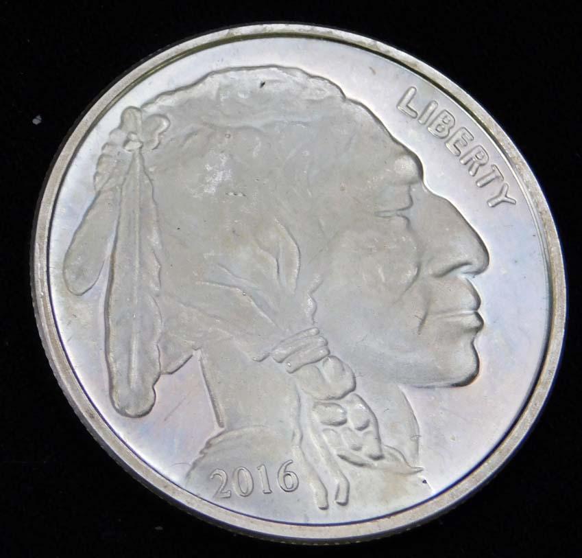 2016 Indian Head Buffalo 1 oz Silver Round (1 of 2)