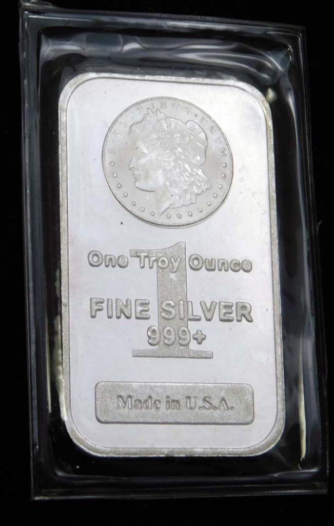 1 Troy Ounce Silver Bar .999 Fine Silver (1 of 2)