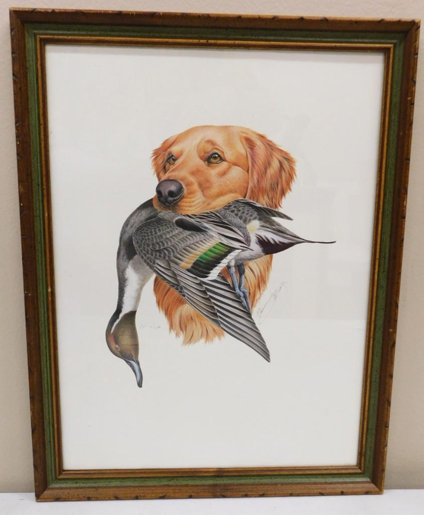 Roger Cruwys Listed Animal Artist b. 1938 Original Lithograph Pencil Signed Artist Proof 10/250 (1 of 4)