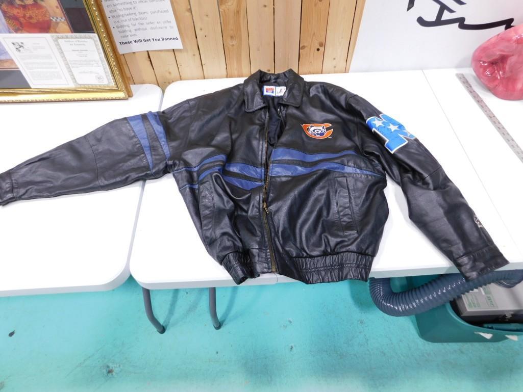 Leather Chicago Bears Jacket Men's Size L (1 of 7)
