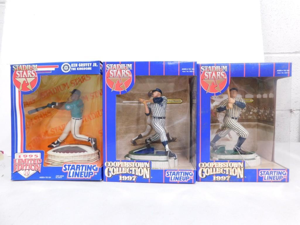 3 Starting LIneup Figures New in Box incl Mickey Mantle, Babe Ruth, Ken Griffey Jr (1 of 4)