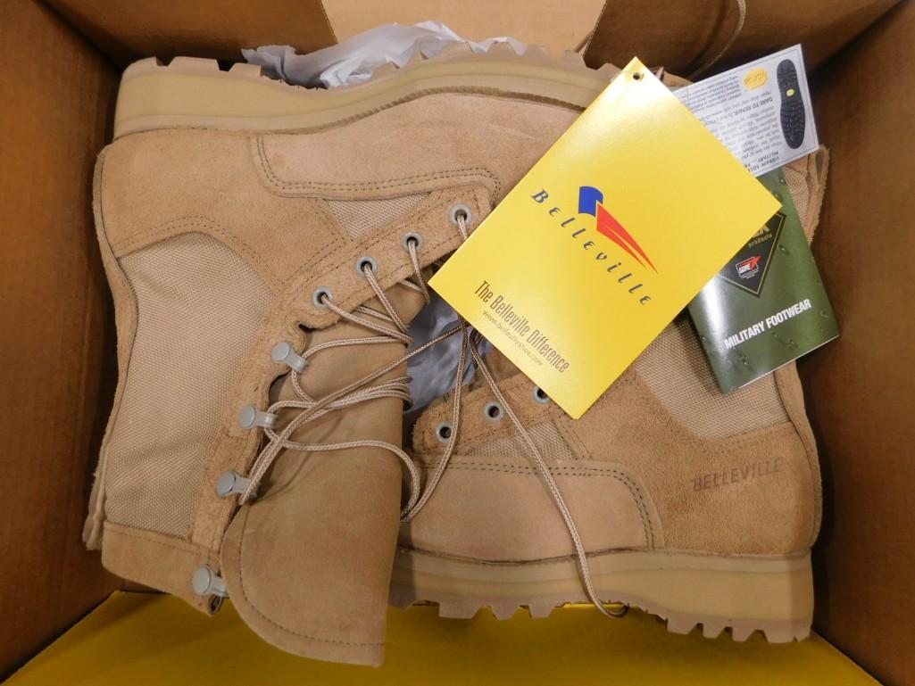 New in Box Suede and Canvas Boots Belleville Infantry Combat Boots Tan Size 5W (1 of 6)