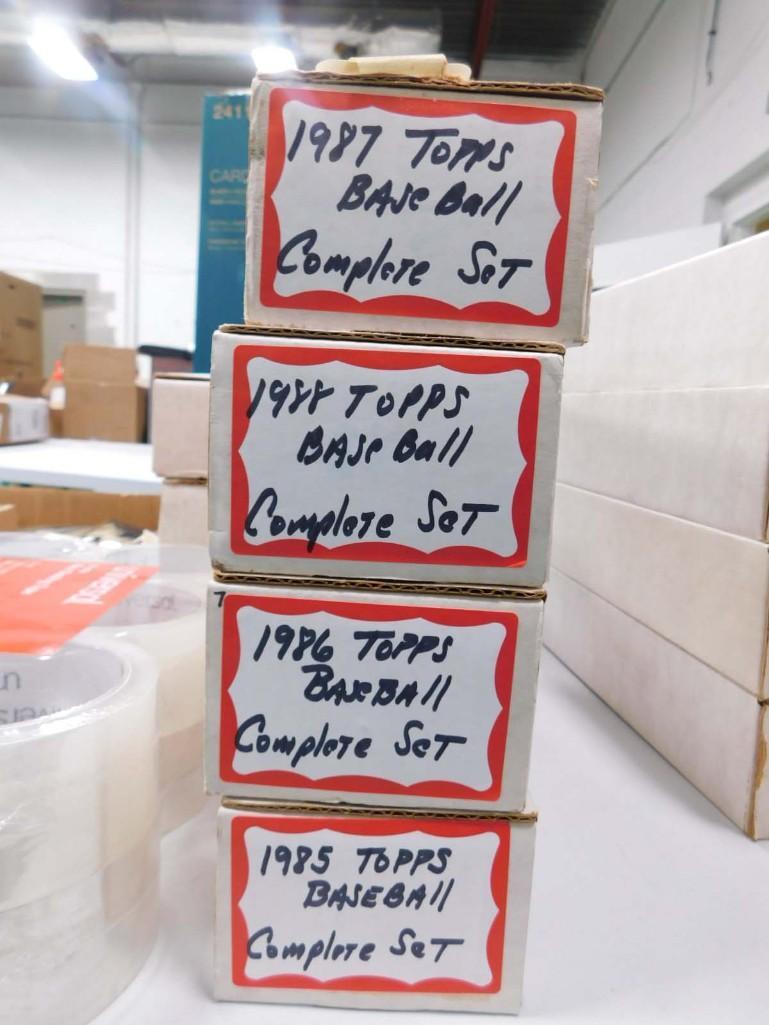 4 Topps Baseball Card Sets incl 1985, 1986, 1987, 1988 (1 of 2)