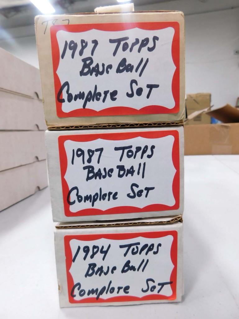 3 Topps Baseball Card Sets incl 1984 and 2 from 1987 (1 of 3)