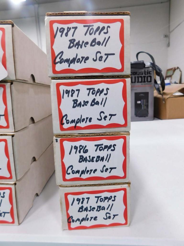 4 Topps Baseball Card Sets incl 1986 and 3 from 1987 (1 of 2)
