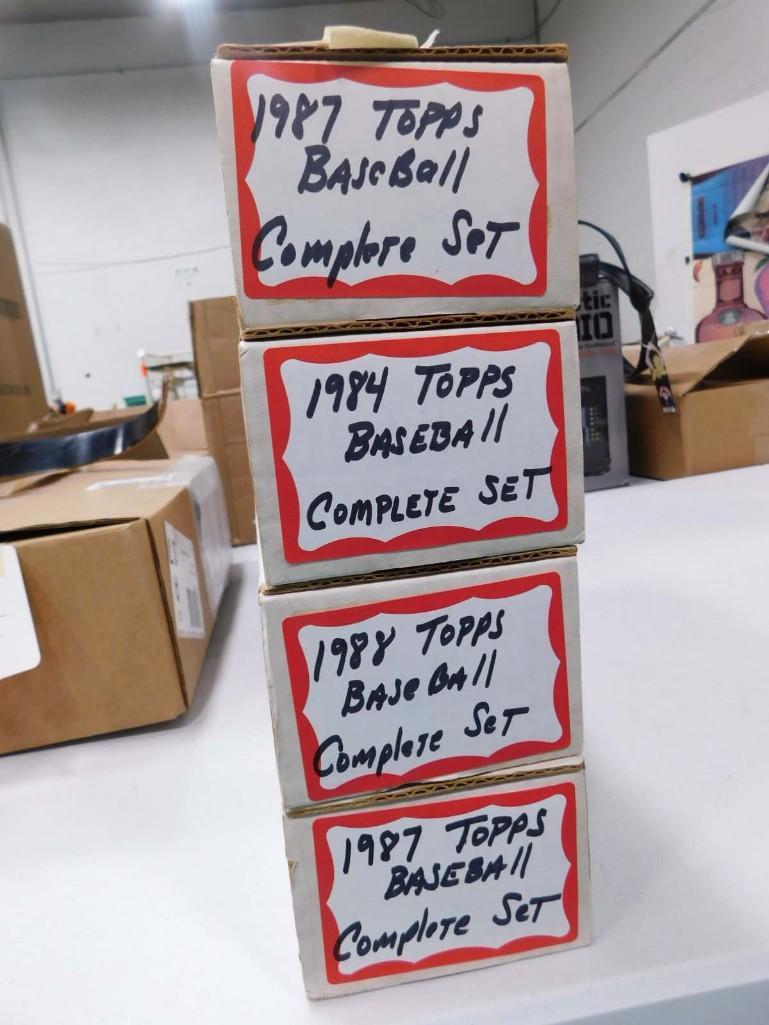 4 Topps Baseball Card Sets incl 2 from 1987, 1 from 1984, 1 from 1988 (1 of 2)