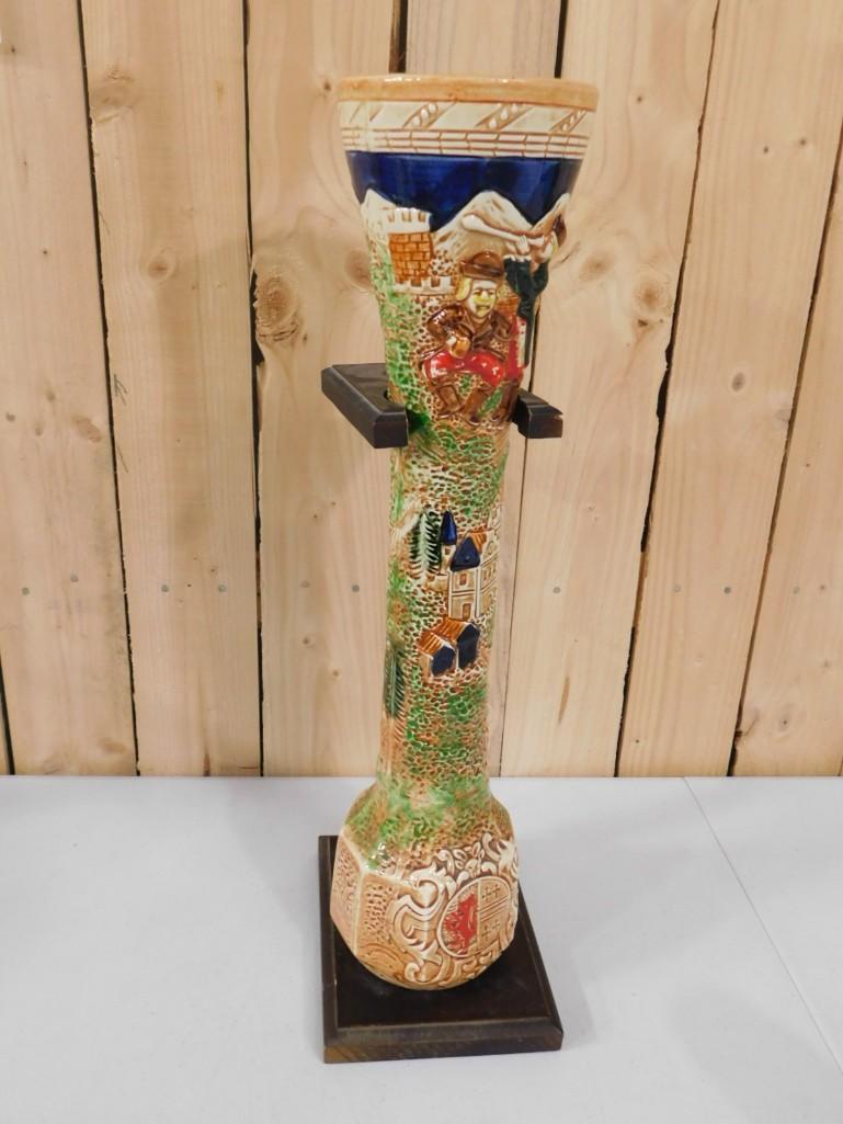 Large Music Box Beer Glass - Does not work 18" Tall: Large Music Box Beer Glass - Does not work 18" Tall . Comes with stand