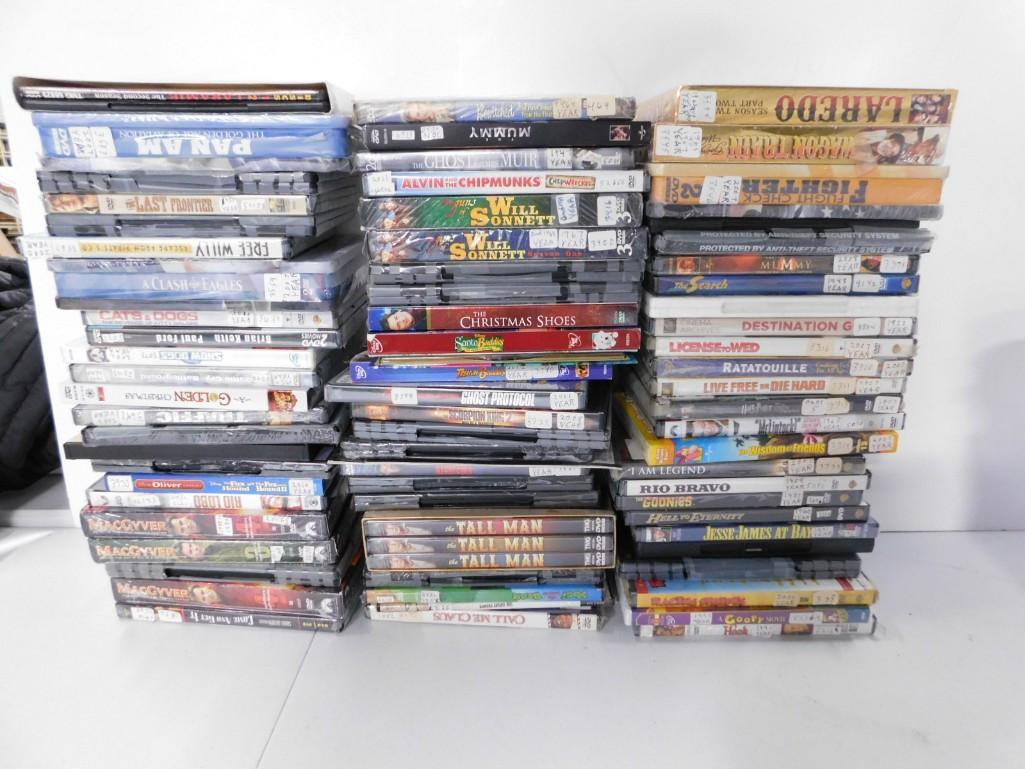 Lot of DVDs incl MacGyver , Traffic, Snow Dogs, The Revenge of Kitty Galore, Westerns, The Goonies,: Lot of DVDs incl MacGyver , Traffic, Snow Dogs, The Revenge of Kitty Galore, Westerns, The Goonies, Alvin and the Chipmunks, etc