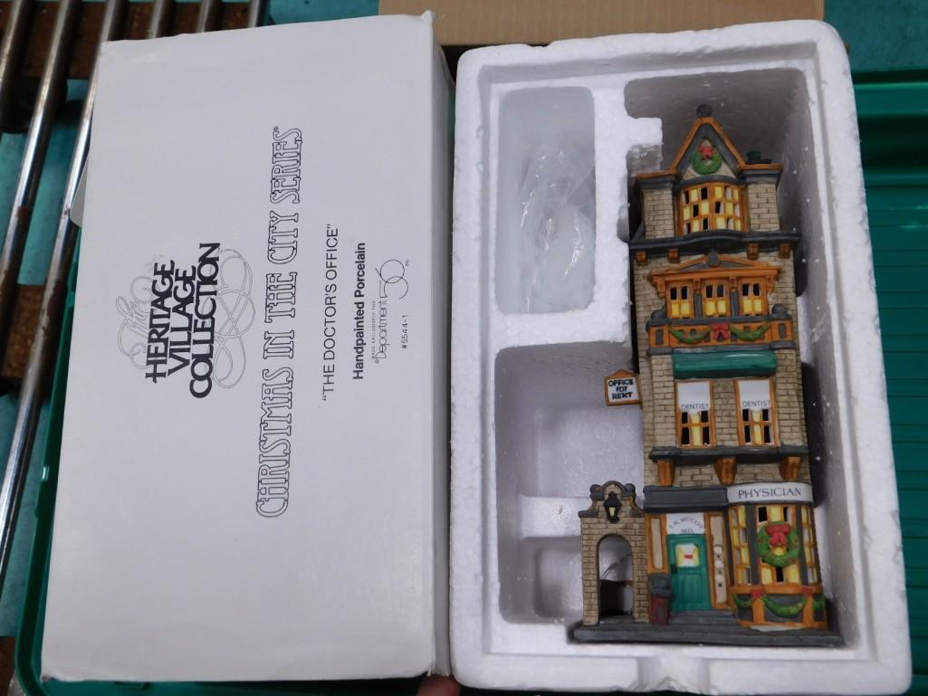 Dept 56 Christmas in the City Series The Doctor's Office Heritage Village Collection (1 of 3)