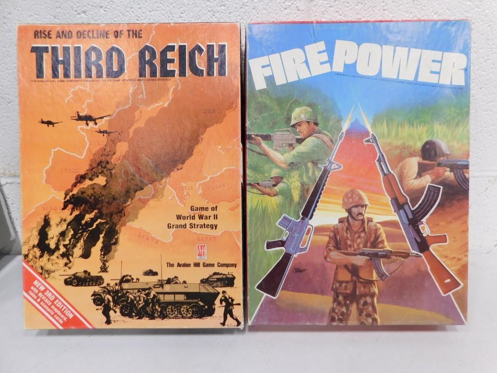 2 Military Strategy Board Games incl Fire Power: 2 Military Strategy Board Games incl Fire Power Condition: not checked for completeness