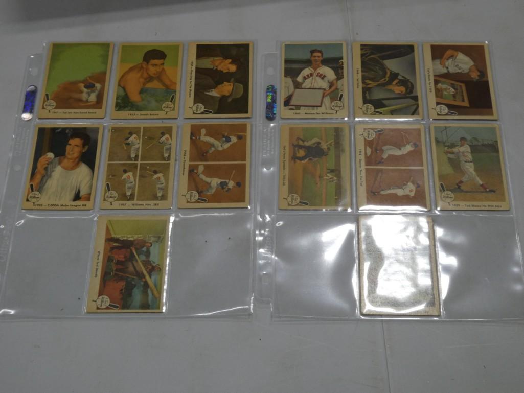 Lot of 14 Ted Williams 1959 Fleer Baseball Cards: Lot of 14 Ted Williams 1959 Fleer Baseball Cards
