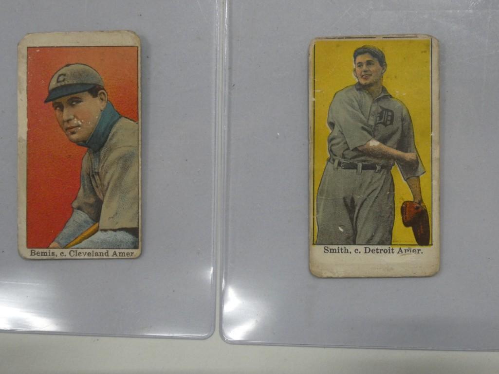 Lot of 2 Tobacco Cards - Harry Bemis and Smith: Lot of 2 Tobacco Cards - Harry Bemis and Smith - 1910 E 101