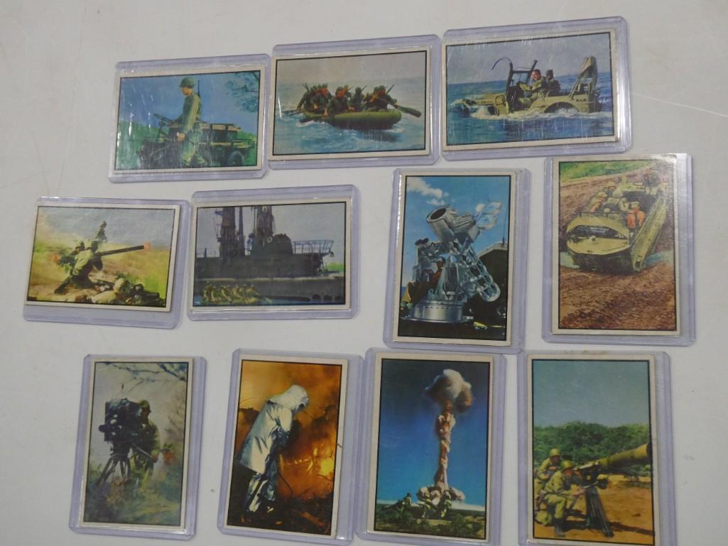 Lot of 11 Bowman 1954 Power for Peace Trading Cards (1 of 6)