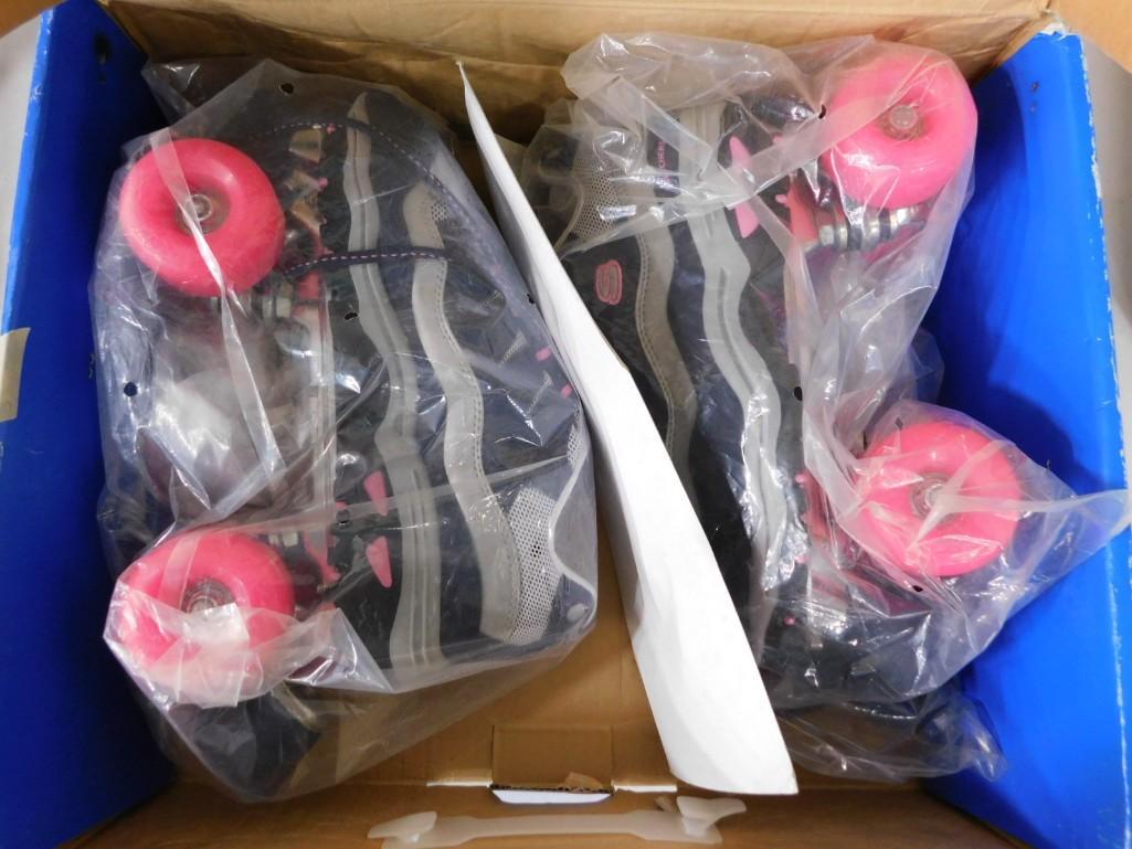 New in Box Sketchers 4 Wheelers Roller Skates with Pink Wheels Size 9 Med: New in Box Sketchers 4 Wheelers Roller Skates with Pink Wheels Size 9 Med Energy Roll
