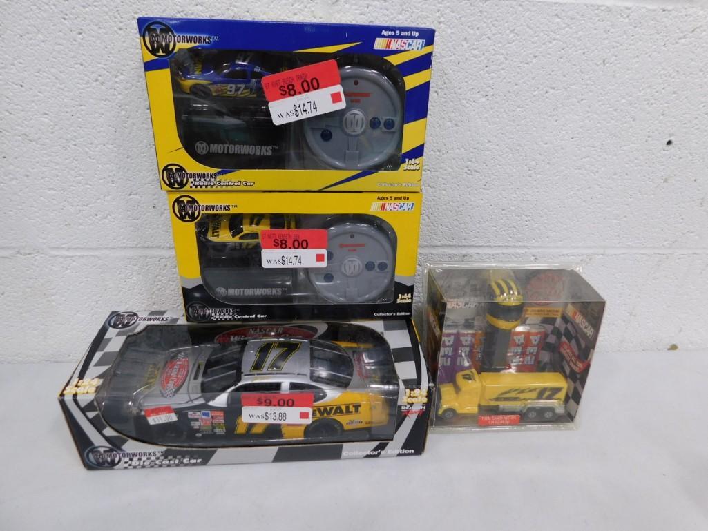 Lot of Cars incl Die Cast Nascar , Mini Remote Control Cars and a Nascar Pez Dispenser (1 of 6)