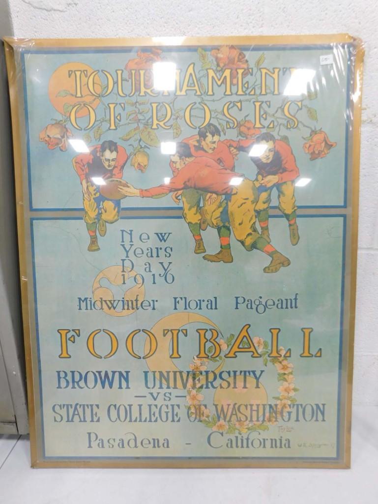 Reproduction 1916 Tournament of Roses Football Poster (1 of 5)