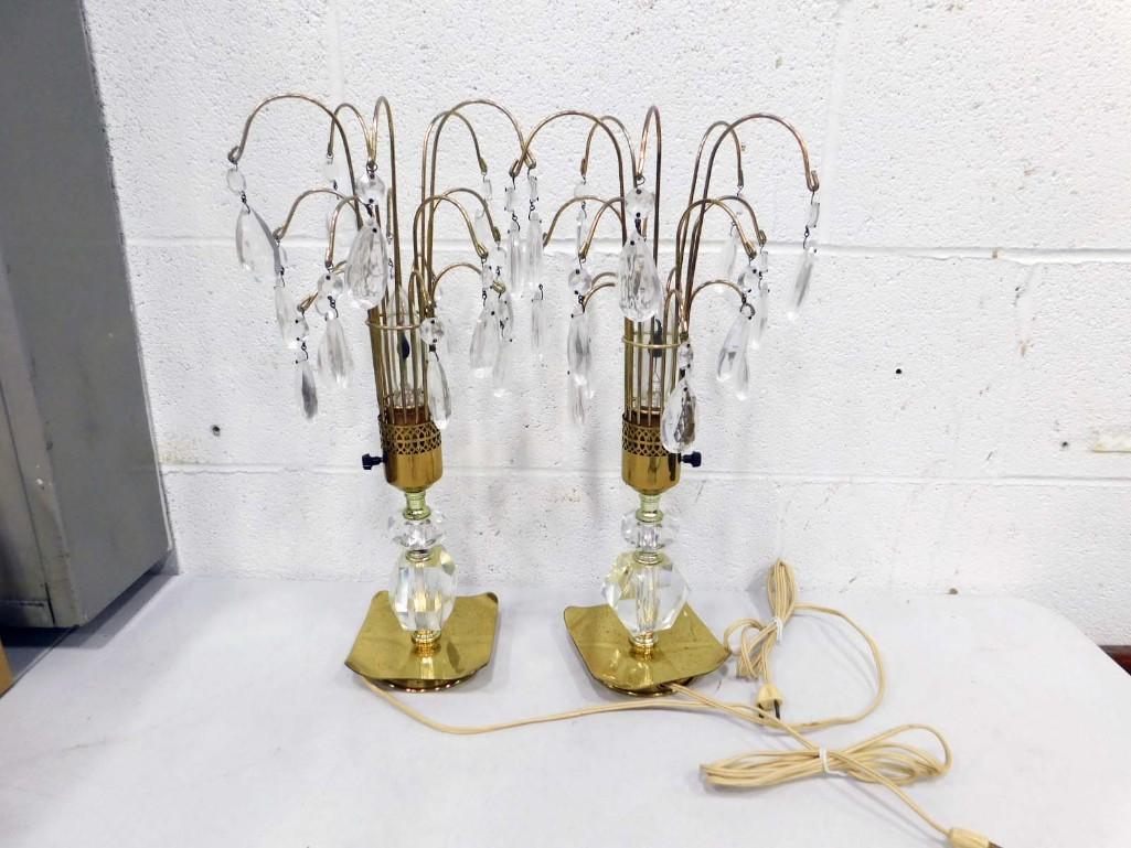 Hollywood Regency Style Waterfall Table Lamps (1 of 4)